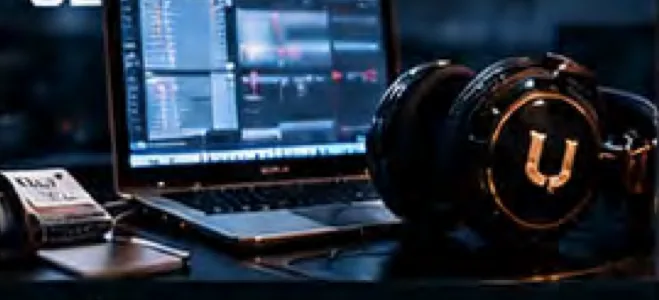 A production workstation running an audio session